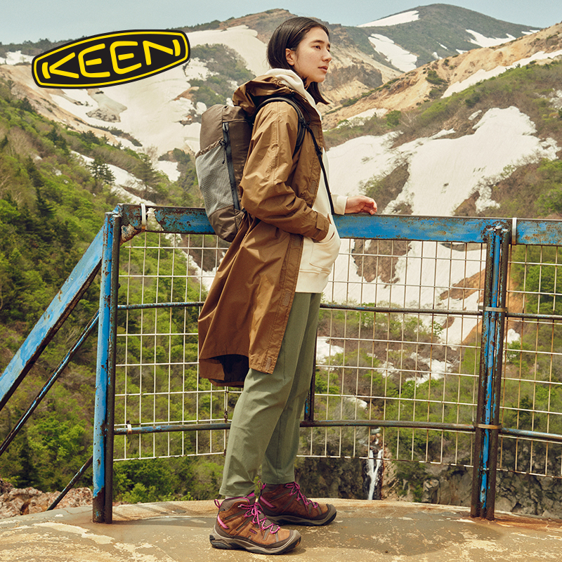 KEEN官方 CIRCADIA MID WP户外防水防滑高帮徒步登山鞋女