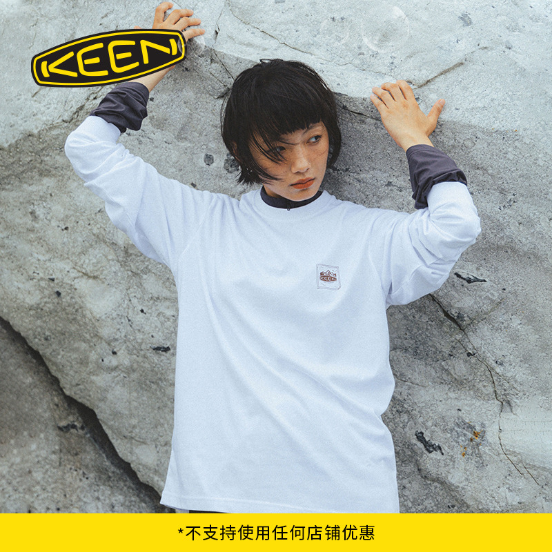 KEEN官方 OC/RP 10 ESSENTIALS LS TEE情侣款户外舒适百搭休闲T恤
