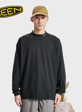 KEEN官方 男士户外 HARVEST 户外休闲半高领长袖T恤圆领