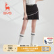 黑白撞色短裙百褶裙运动裙子半身裙套装 女装 女 新款 svg高尔夫春季