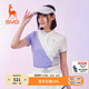 时尚 女装 拼接短袖 t恤翻领POLO衫 svg高尔夫春季 运动上衣套装 新款