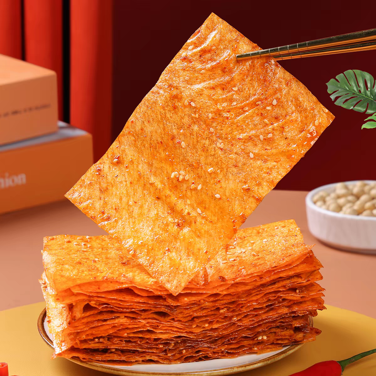 馋大嘴巴吃鸡大辣片62g面筋制品