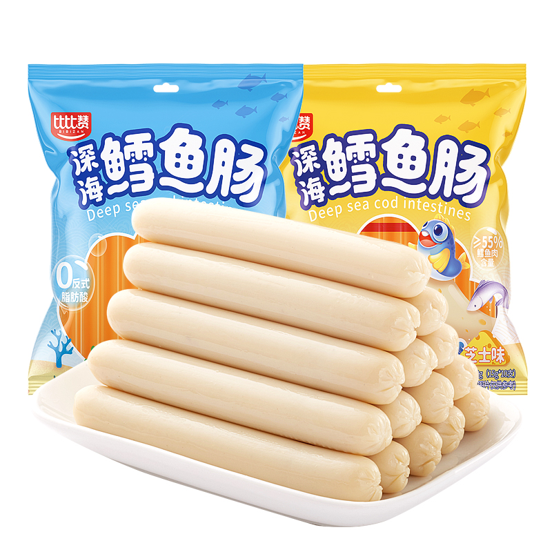 比比赞深海鳕鱼肠宿舍充饥小零食