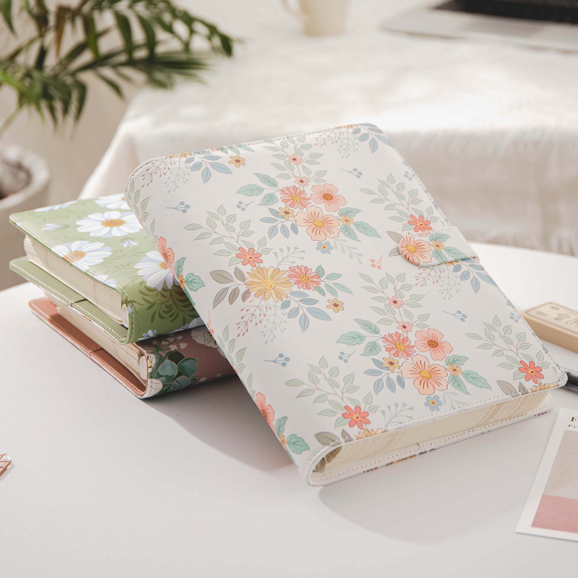 TIEFOSSI/泰福兮A4记事本白色计划本笔记本便携口袋手账本日记本