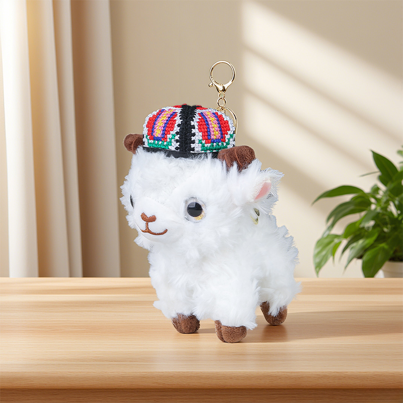 新疆民族风可爱萌萌小羊包包小挂件玩偶山羊毛绒玩具女生背包挂饰