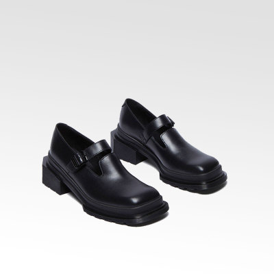 丁字玛丽珍鞋2026新款夏季单鞋圆头英伦厚底软底复古时尚小皮鞋女