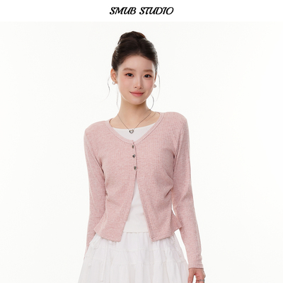 2025冬季新款假两件女针织打底衫