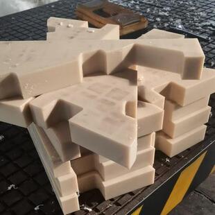 白色尼龙pom管板加工定做白色赛钢板条定制零切赛钢尼龙加工定制