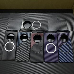 适用vivoxfold3pro磁吸手机壳xfold凯夫拉同款xfold+官方同款方式壳全包壳外壳全包xfold3保护套碳纤纹xfold2