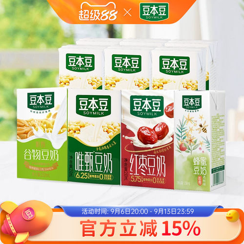 豆本豆豆奶250ml*12盒