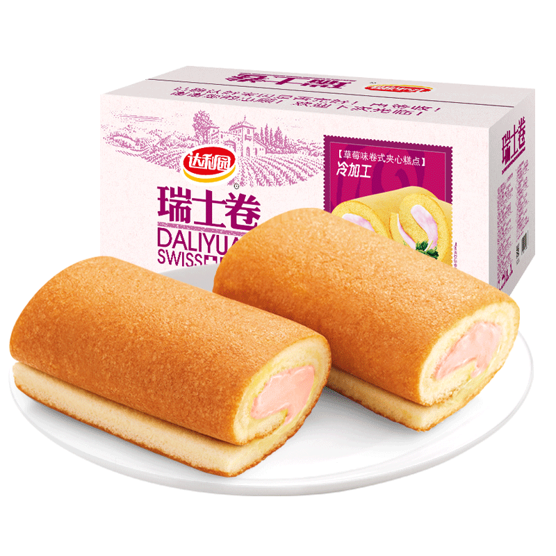 达利园瑞士卷夹心糕点