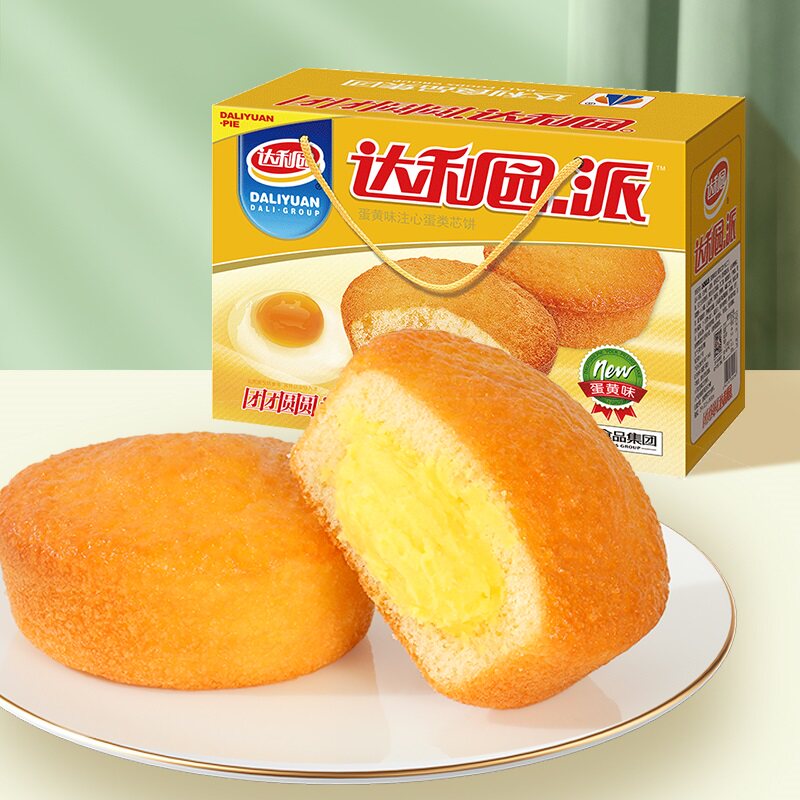 达利园蛋黄派早餐面包图片