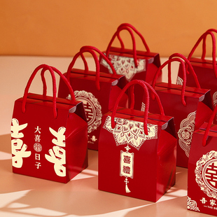 速发婚礼创意盒子结婚包礼盒空盒大号礼品伴物装盒装礼手糖盒