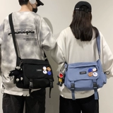 Сумка через плечо для отдыха, черная вместительная и большая сумка на одно плечо