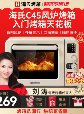 Hauswirt/海氏C45风炉烤箱家用小型烘焙商用多功能容量发酵电烤箱
