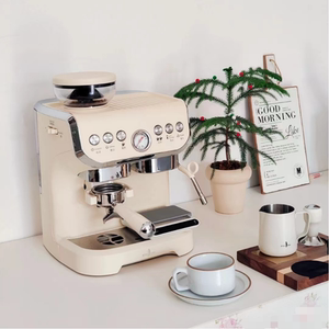 Stelang/雪特朗 AC-517E咖啡机意式全半自动家用小型奶泡研磨一体