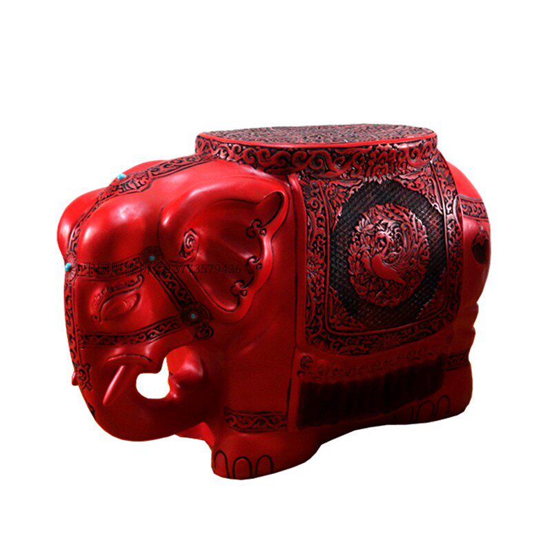 Carved lacquer ware CINNABAR Lacquer ware Yangzhou Lacquer ware Manufactor Direct selling stool Shoe changing stool elephantin the Arts and crafts , Folk arts and crafts Features , Lacquerware  category - from Buy2taobao.com to provide professional Taobao agent buy service