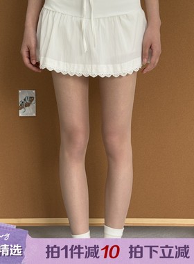 0605韩系甜美蕾丝花边高腰显瘦A字蛋糕半身短裙子夏迈呐K0331