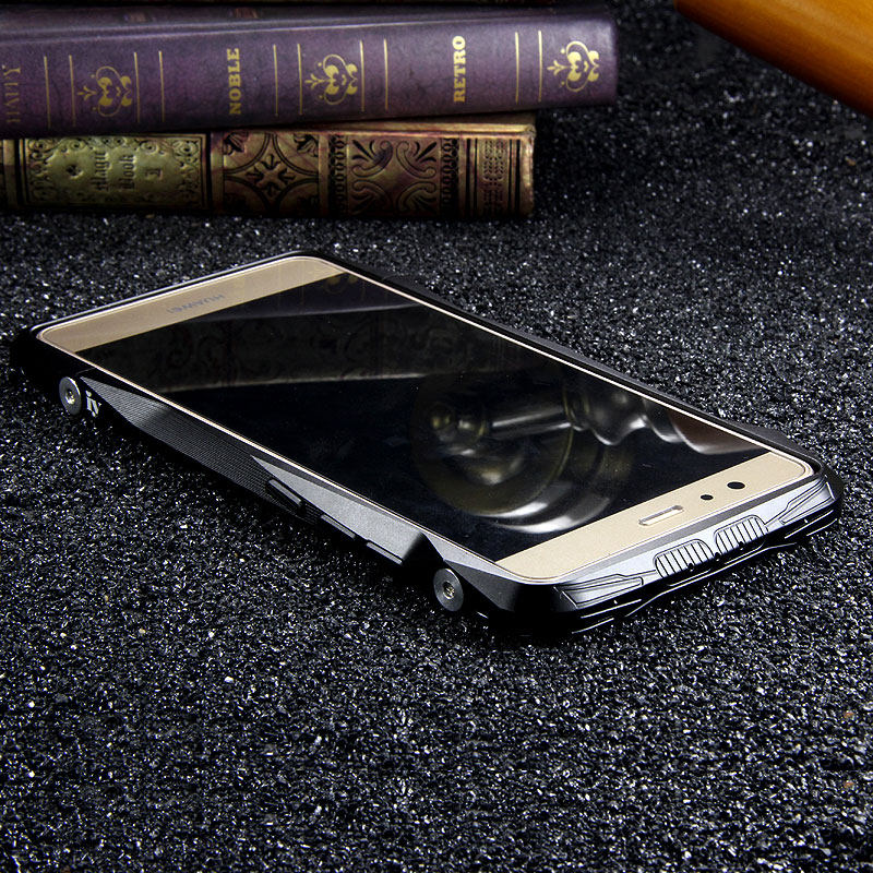 iy Batmobile Sports Cars Aluminum Metal Bumper Carbon Fiber Back Cover Case for Huawei P9 Plus & Huawei P9