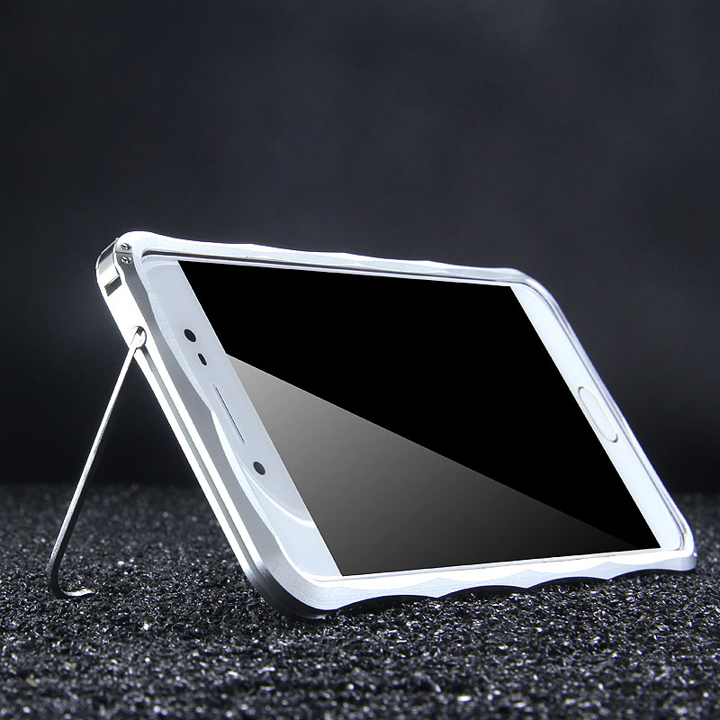 iMatch Slim Light Aluminum Metal Shockproof Bumper with Kickstand for vivo X7 Plus & vivo X7