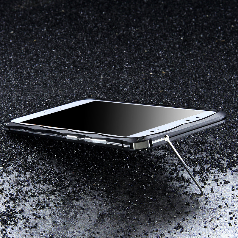 iMatch Slim Light Aluminum Metal Shockproof Bumper with Kickstand for vivo X9