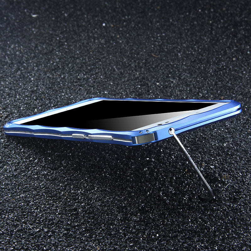 iMatch Slim Light Aluminum Metal Shockproof Bumper with Kickstand for vivo X7 Plus & vivo X7