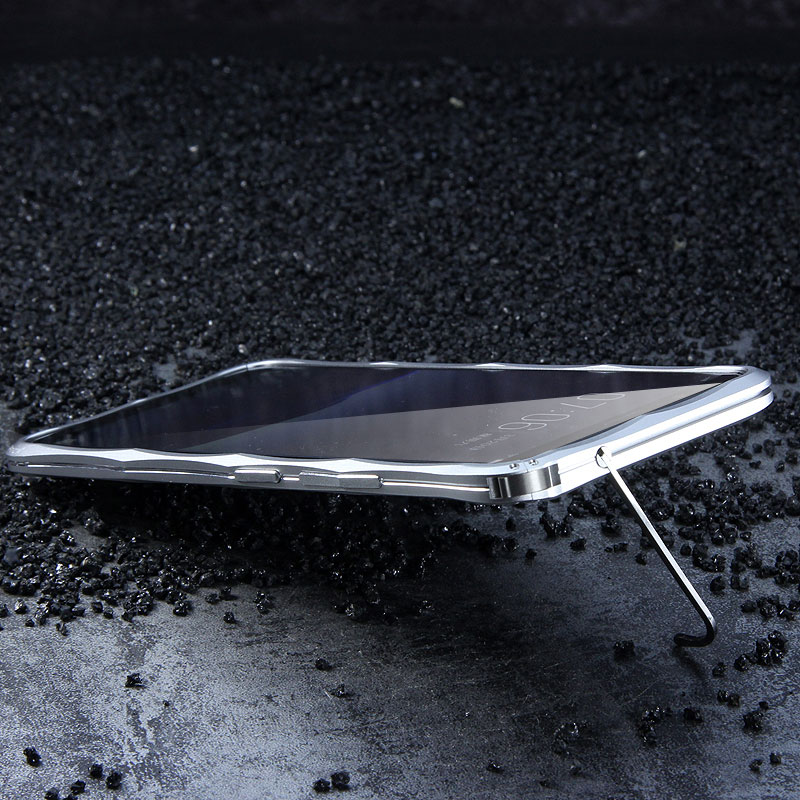 iMatch Slim Light Aluminum Metal Shockproof Bumper with Kickstand for vivo X20 & vivo X20 Plus