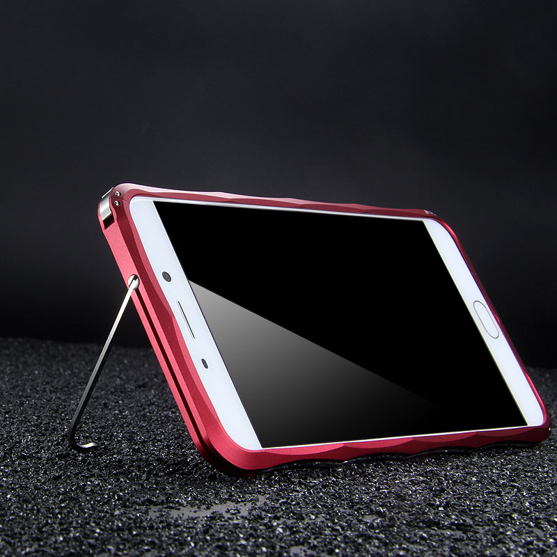 iMatch Slim Light Aluminum Metal Shockproof Bumper with Kickstand for OPPO R9 Plus & OPPO R9