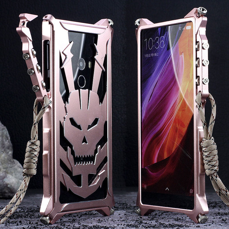 SIMON Mechanical Arm Skull Punk Premium Aluminum Metal Bumper Shockproof Case Cover for Xiaomi Mi MIX
