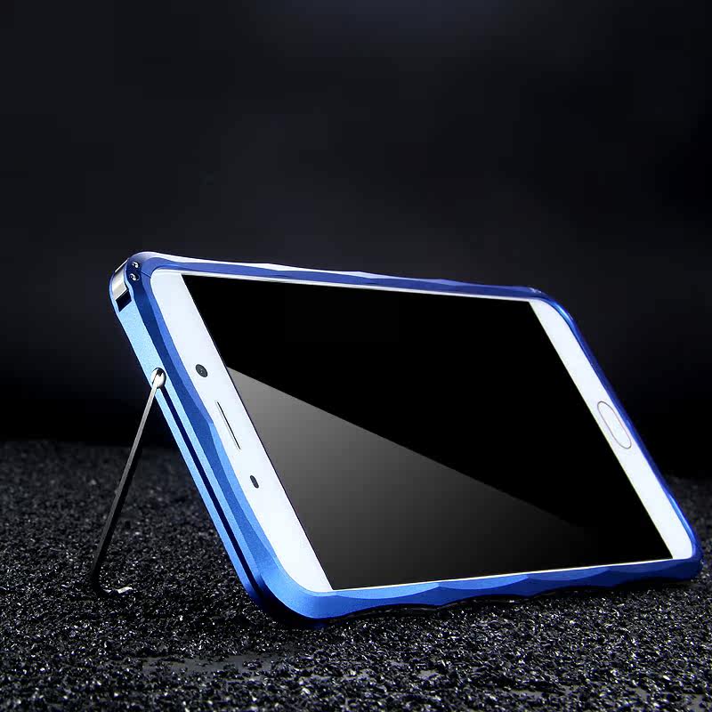 iMatch Slim Light Aluminum Metal Shockproof Bumper with Kickstand for OPPO R9 Plus & OPPO R9