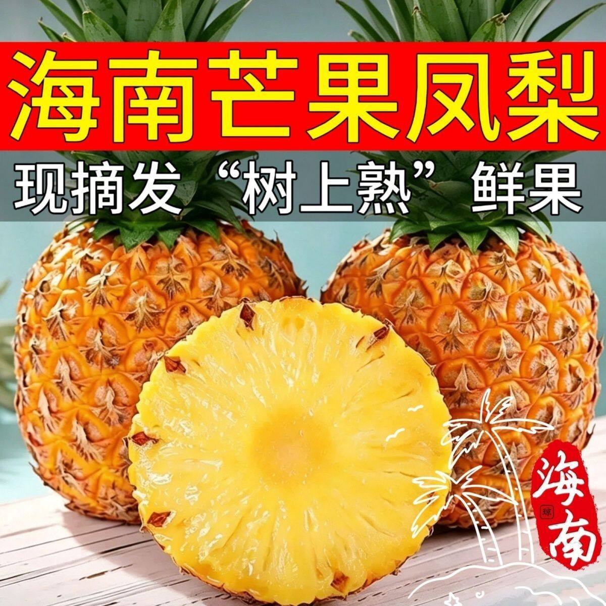 海南台农 23 号芒果凤梨新鲜凤梨
