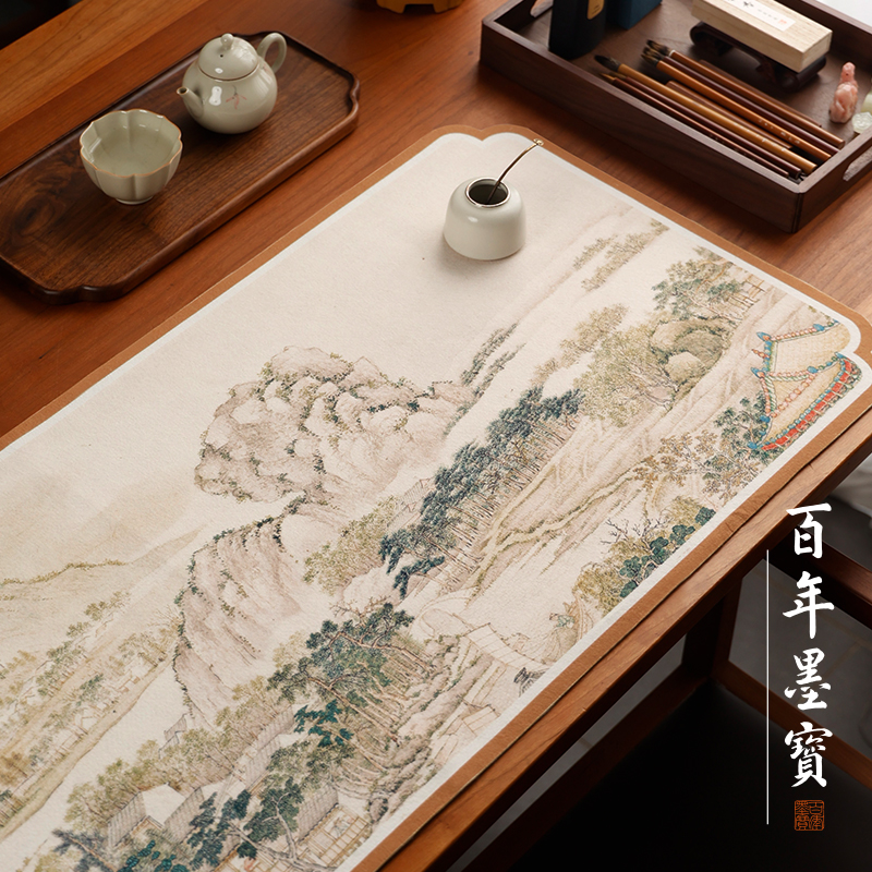 【50%羊毛】姑苏书法毛毡垫彩绘毛毡布文房四宝画毡书画专用书法垫创意印花书画垫毛笔国画羊毛垫