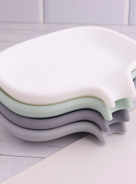 日式可沥水硅胶皂盒导流式洗漱台香皂盒家用浴室肥皂架排水置物