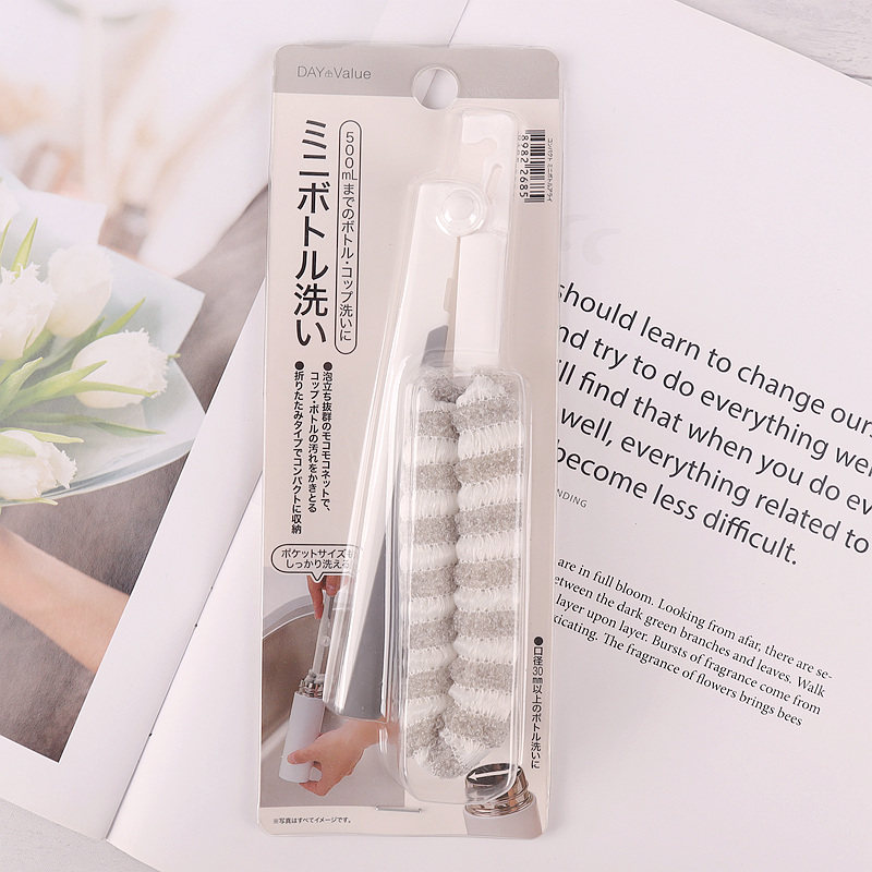 日本Nitori似鸟可折叠起泡杯刷瓶刷清洁刷神器奶瓶刷包邮厨房刷