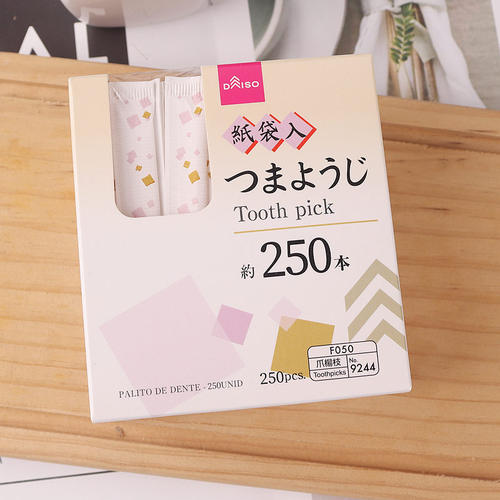 日本大创daiso包装纸杨枝牙签