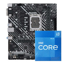 英特尔intel i3 12100F处理器12代四核搭配华硕H610M系列主板套装