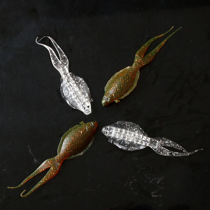 双鱼堡垒比目鱼路亚饵海钓饵鱼形软饵仿生饵13.5CM 8克假鱼叉尾饵