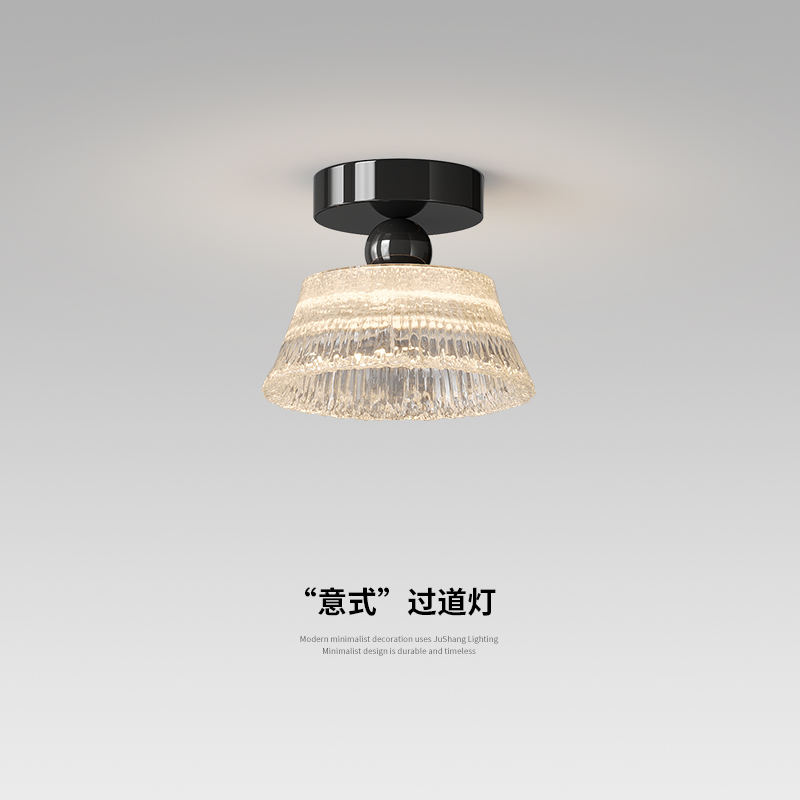 意式极简走廊灯走道灯入户玄关轻奢高级感创意衣帽间阳台小吸顶灯