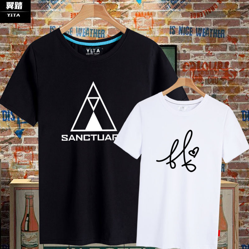 演唱会签名周边粉丝应援半袖衣服