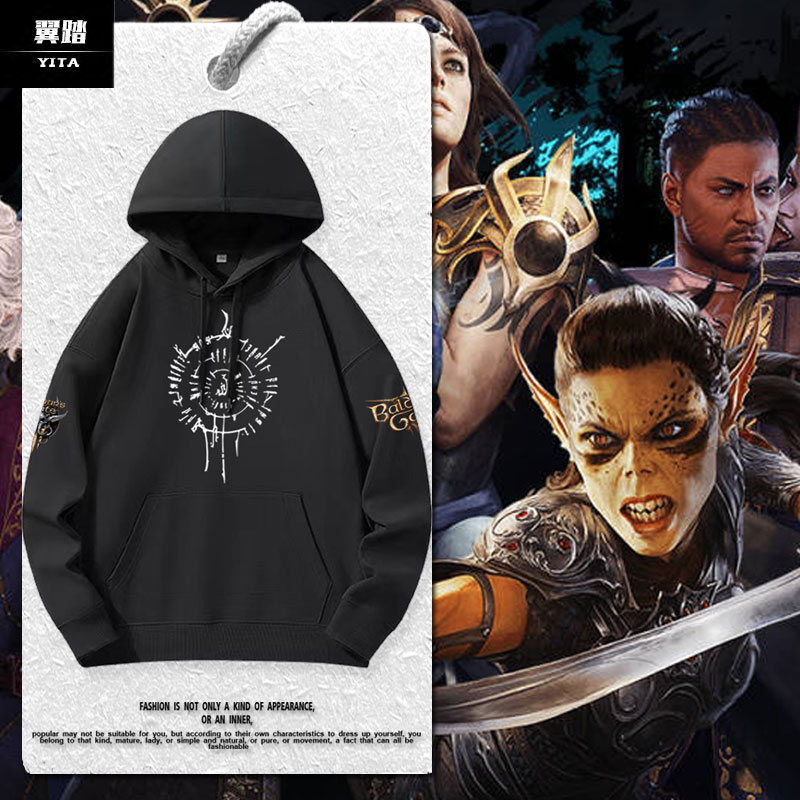 博德之门3游戏阿斯代伦连帽卫衣