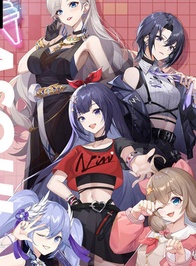 Vtuber虚拟主播asoul向晚乃琳嘉然贝拉珈乐连帽卫衣男女外套帽衫