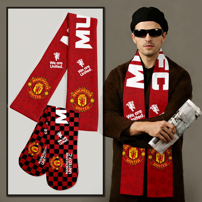 曼联队服红魔曼彻斯特足球迷服应援围巾围脖男女加油助威保暖披肩,服饰配件/皮带/帽子/围巾,围巾/丝巾/披肩,淘宝优惠券,粉丝福利购,淘宝优惠卷