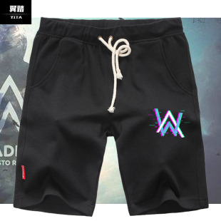 短裤 Walker夜光 Faded电音DJAlan 艾伦沃克明星同款