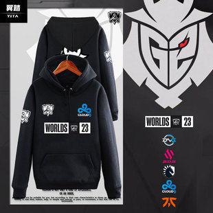 Liquid游戏连帽卫衣套头男女外套 T1战队FNC队服S13全球总决赛KT