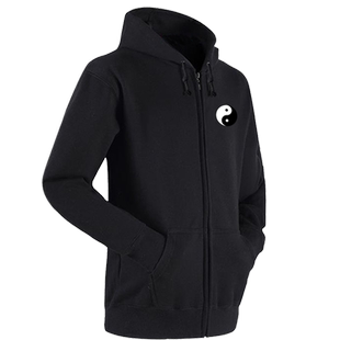 太极晨练武术拉链开衫卫衣男女创意中国风文化功夫连帽衫外套加绒