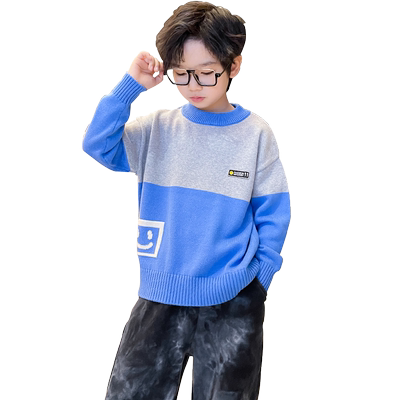 加绒加厚中大童内搭打底纯棉毛衣