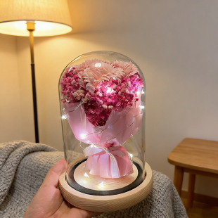 母亲节礼物送妈妈生日适合送给长辈实用康乃馨花束玫瑰永生花摆件