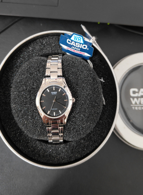 卡西欧 Casio STANDARD系列复古指针钢带女士手表LTP-1275D-1A