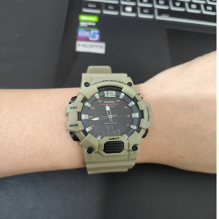 700 运动双显石英机芯手表HDC 3A3 Casio树脂表带时尚 卡西欧