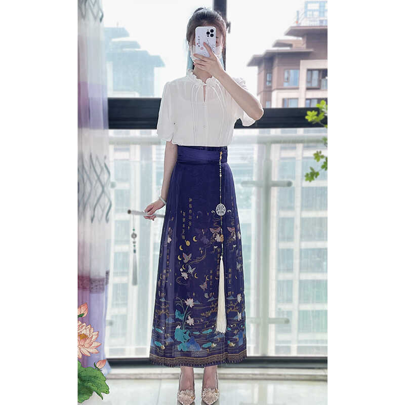 日常套装薄款夏季马面裙明制汉服图片